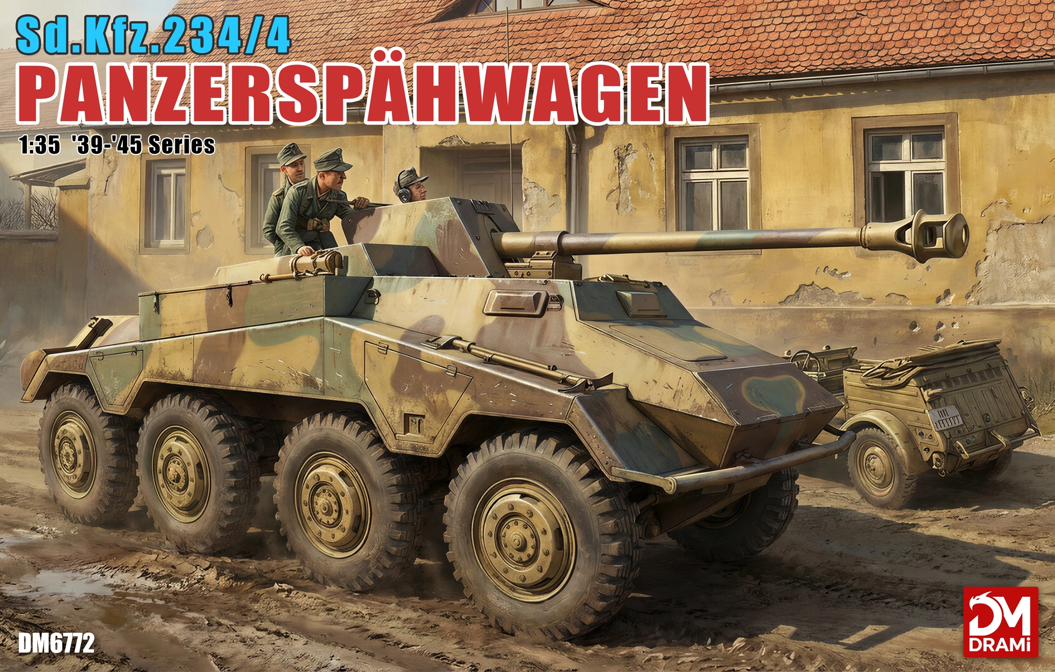 mengwei DRAMi/梦威 DM6772 1/35 Sd.Kfz.234/4 Panzerspähwagen - 图片 1
